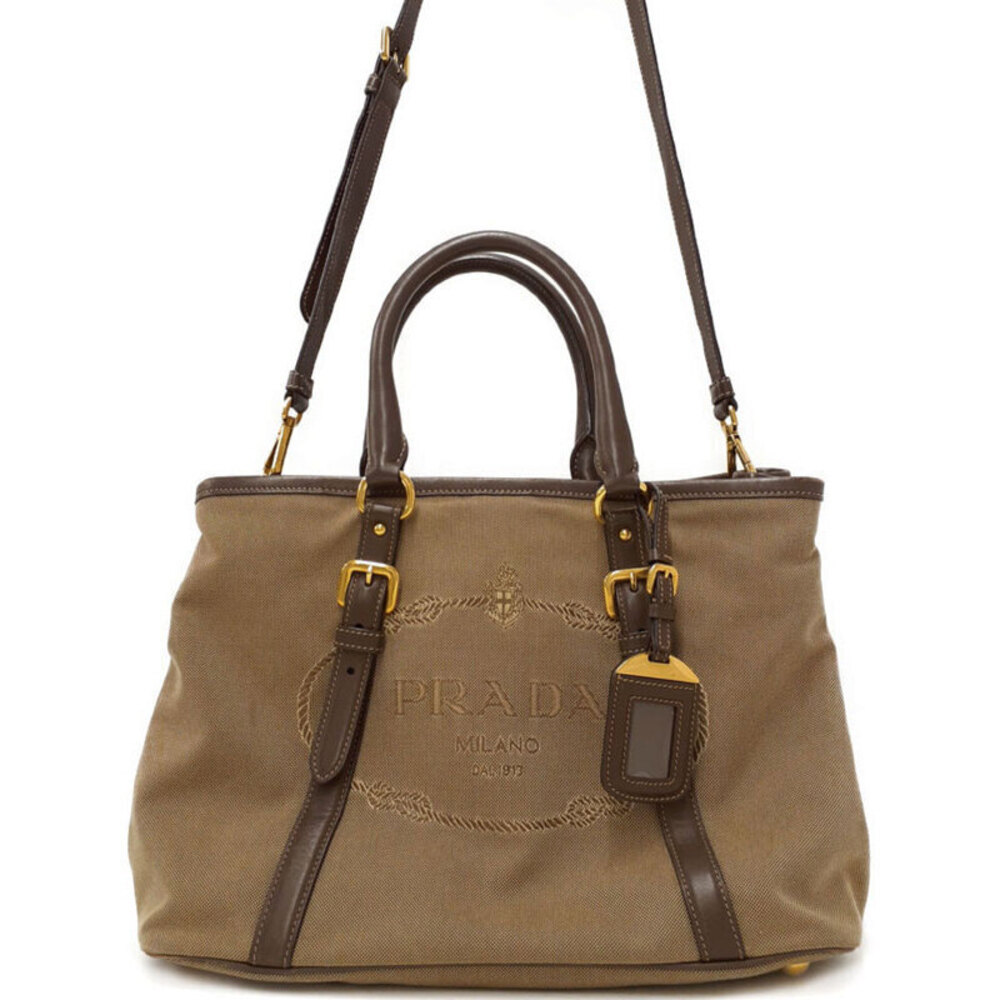 Prada Logo Jacquard Handbag Bag